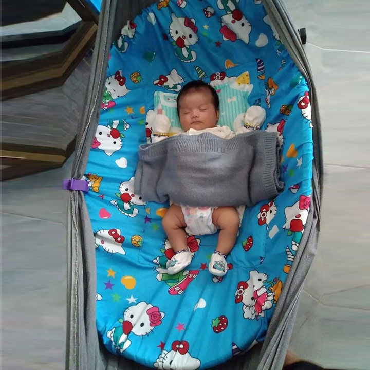 Tấm bọc lót nôi tre cho bé nằm ngủ võng