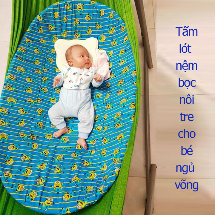 Tấm-lót-nệm-bọc-nôi-tre-cho-bé-ngủ-võng-tphcm